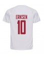 Dänemark Christian Eriksen #10 Auswärtstrikot WM 2022 Kurzarm
